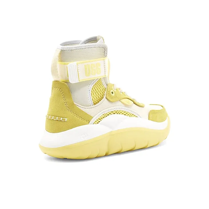 UGG La Cloud Hi White Yellow Women's-3