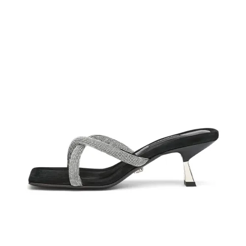 FANSIZHE Slide Slippers Women's Black Gray