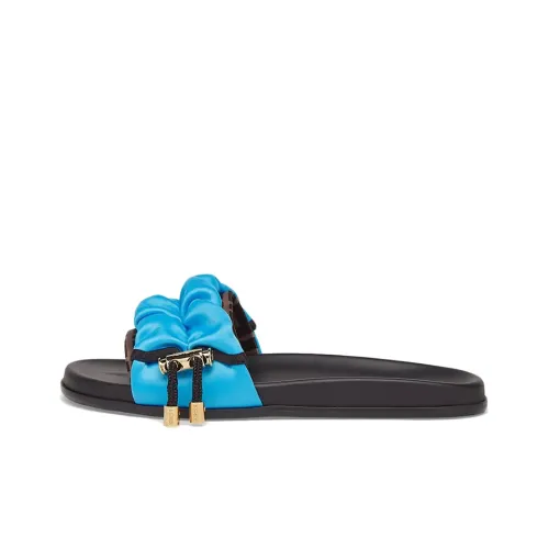 FENDI Slide Slippers Women's Blue/Black