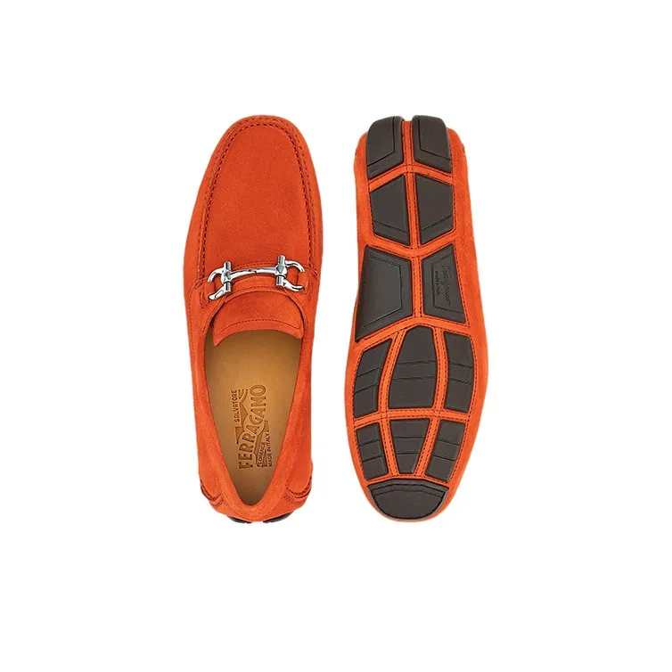 FERRAGAMO GANCINI Men's Casual Shoes Men's Orange-4
