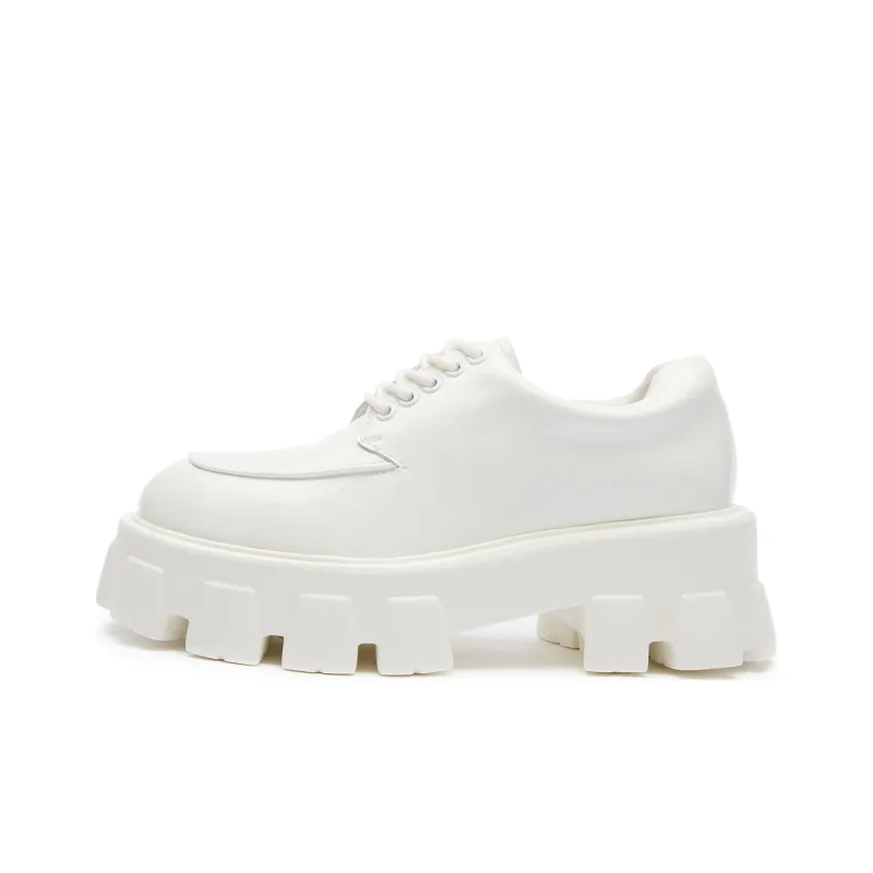 GLIMMED Platform Shoes Women's Bleached White-0