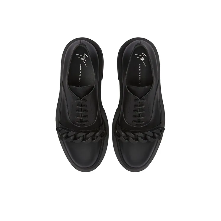 Giuseppe Zanotti Adric Chain trim Lace up Shoes-4