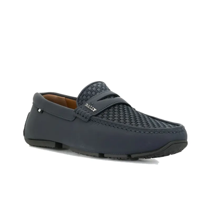 BALLY Woven Mesh Driving Shoes-1