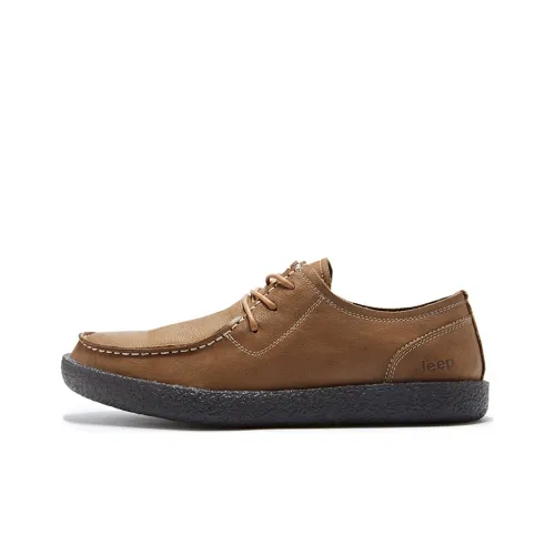 Jeep Men's Casual Shoes Men Low-Top Light Brown