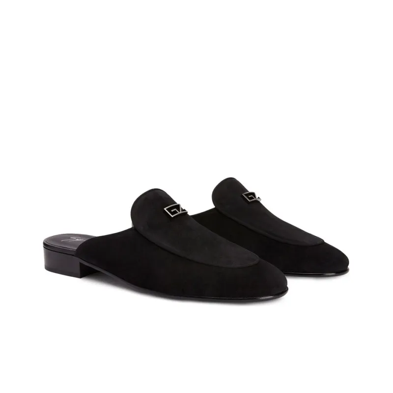 Giuseppe Zanotti/GZ Rudolph Wrap-toe Slippers Men's Black-2