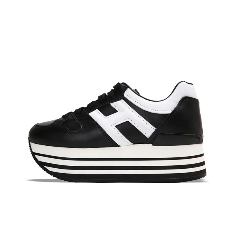 HOGAN Low Top Platform Shoes Women's Black-0