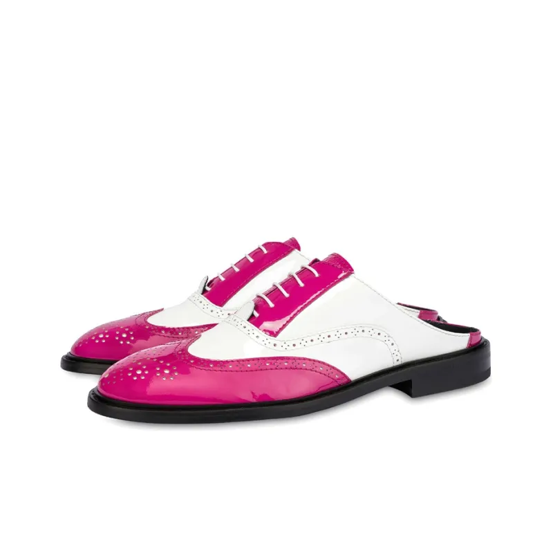 MOSCHINO Men's Casual Shoes Men's White Pink-2