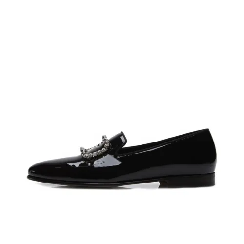 MANOLO BLAHNIK Mario Patent-leather Loafers