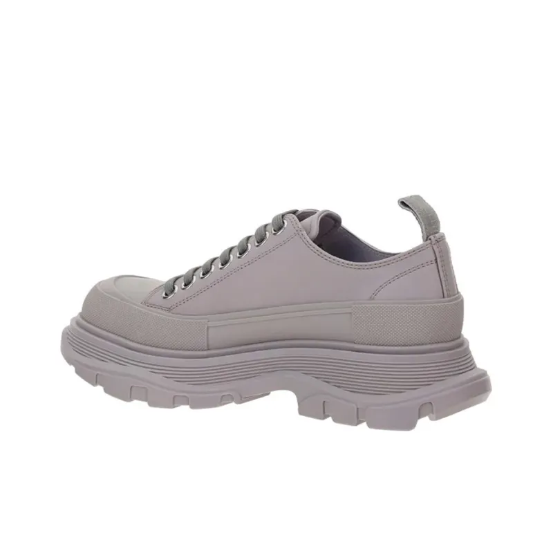 Alexander McQueen Tread Slick Low Lace Up Grey Women's-3