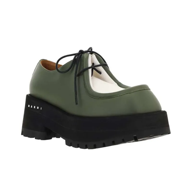 MARNI Platform Shoes Women's Green-3