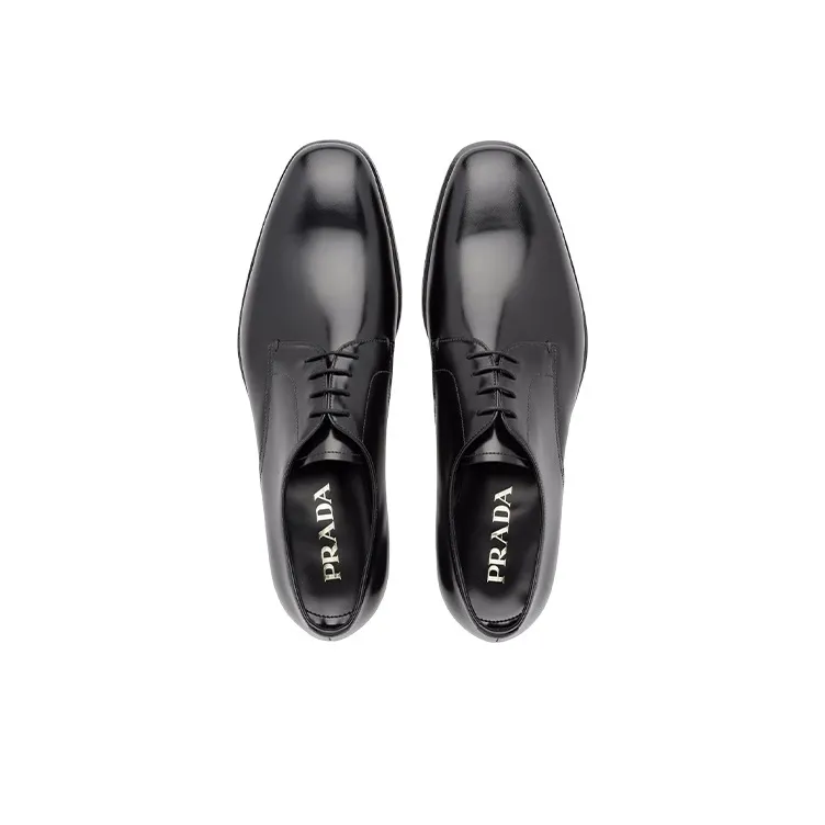 PRADA Leather Derby Shoes-3