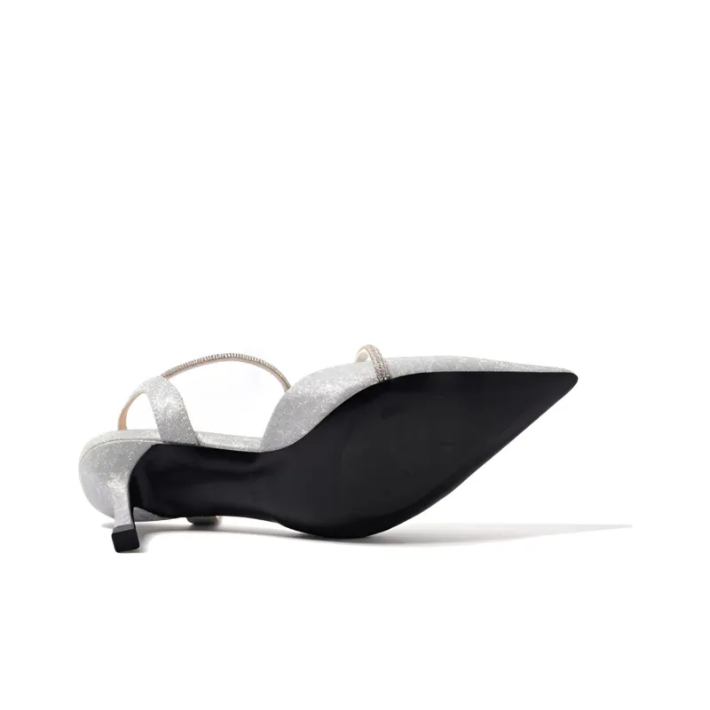 STEVE MADDEN Slim Heel High Heels 5cm Women's Silver-4