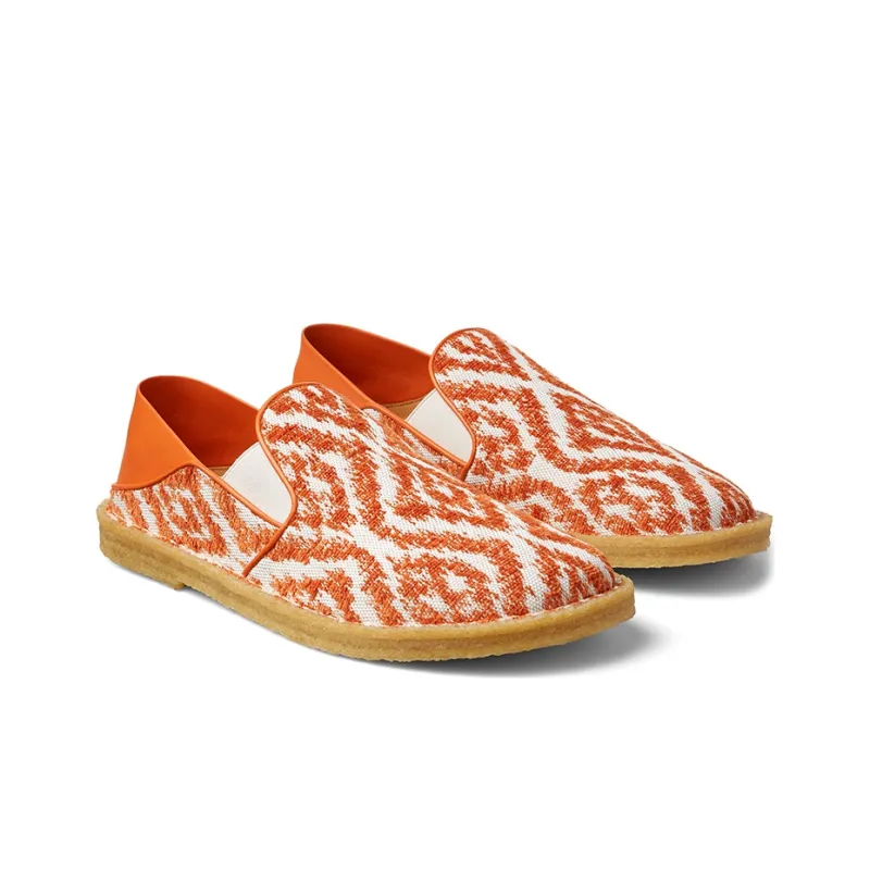 NAPPA x Jimmy Choo Barley Tufted Canvas Men's Casual Shoes Men's Amber Orange-2