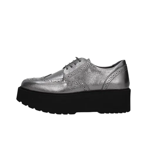 HOGAN Women's Casual Shoes Women's Low-Top Silver/Black