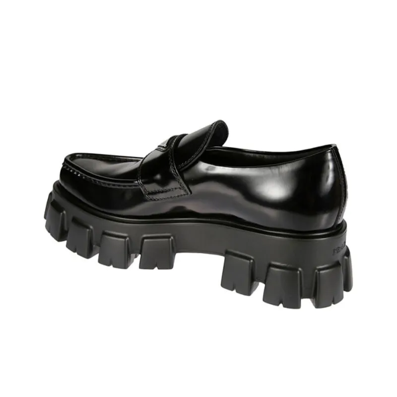 PRADA Monolith Platform Shoes Men's Black-2