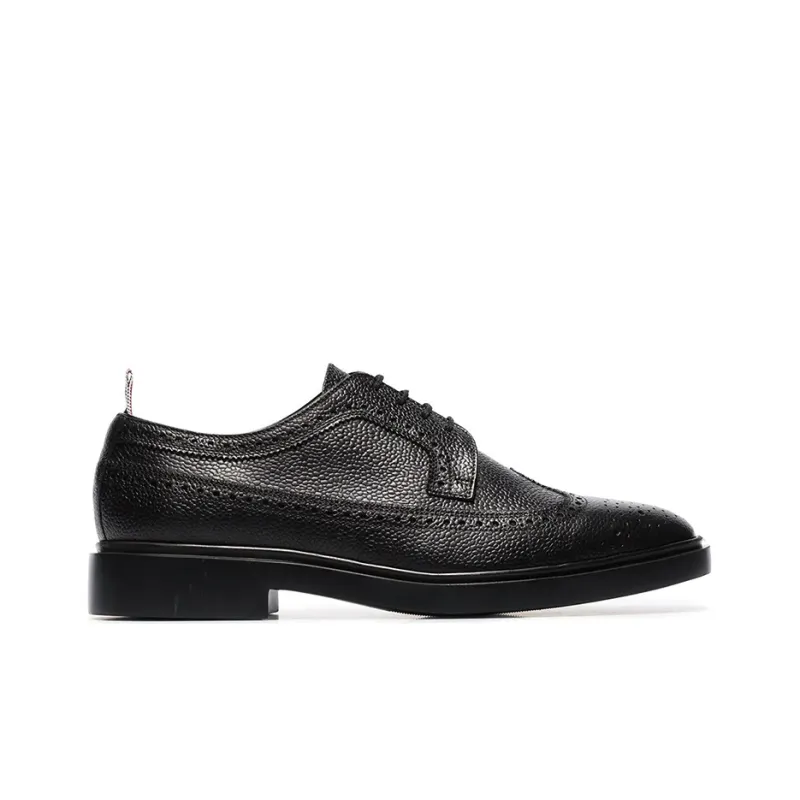 THOM BROWNE Longwing Almond Toe Derby Shoes-1
