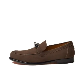 HERMES Destin Mokasin Shoes Men's Ebony Brown