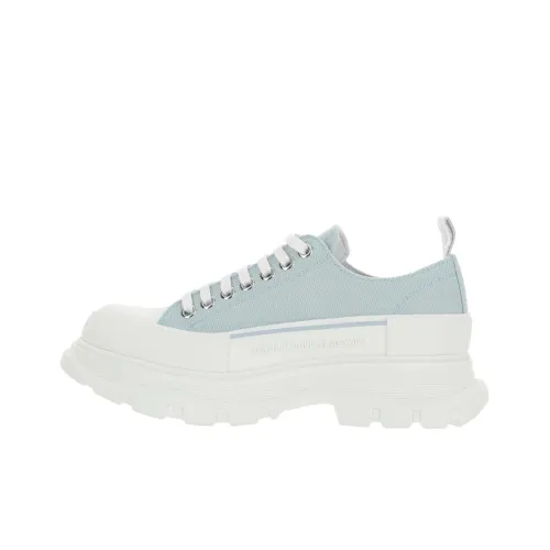 Alexander McQueen Tread Slick Low Lace Up Light Blue White