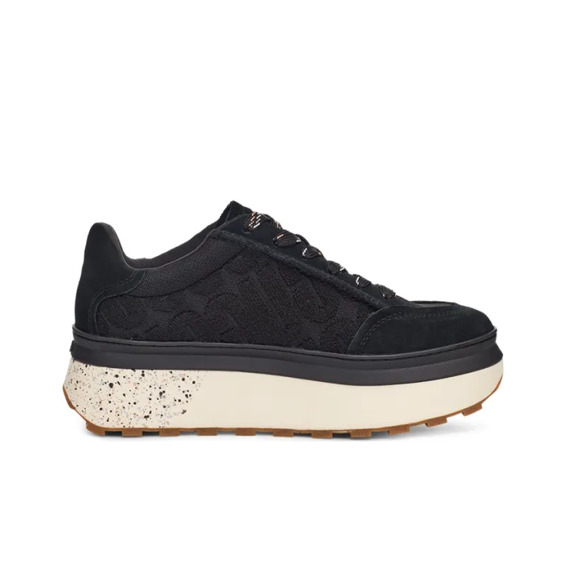UGG Marin Lace Logo Sneaker 'Black' Women's-1