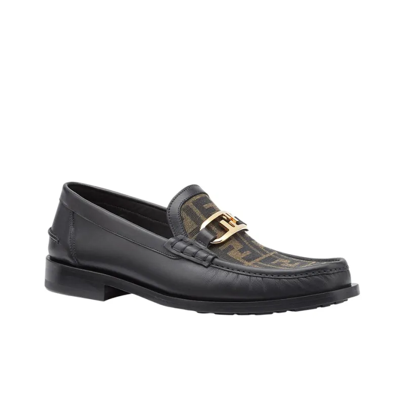 FENDI Ff Logo Pattern Slip On Loafers-1