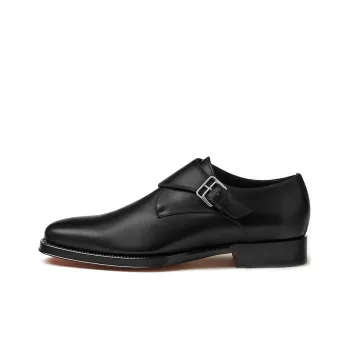 HERMES Favori Dress Shoes Men's Black