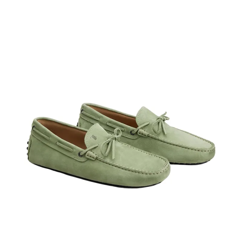 TOD'S Laccetto Gommino Suede Loafers-2