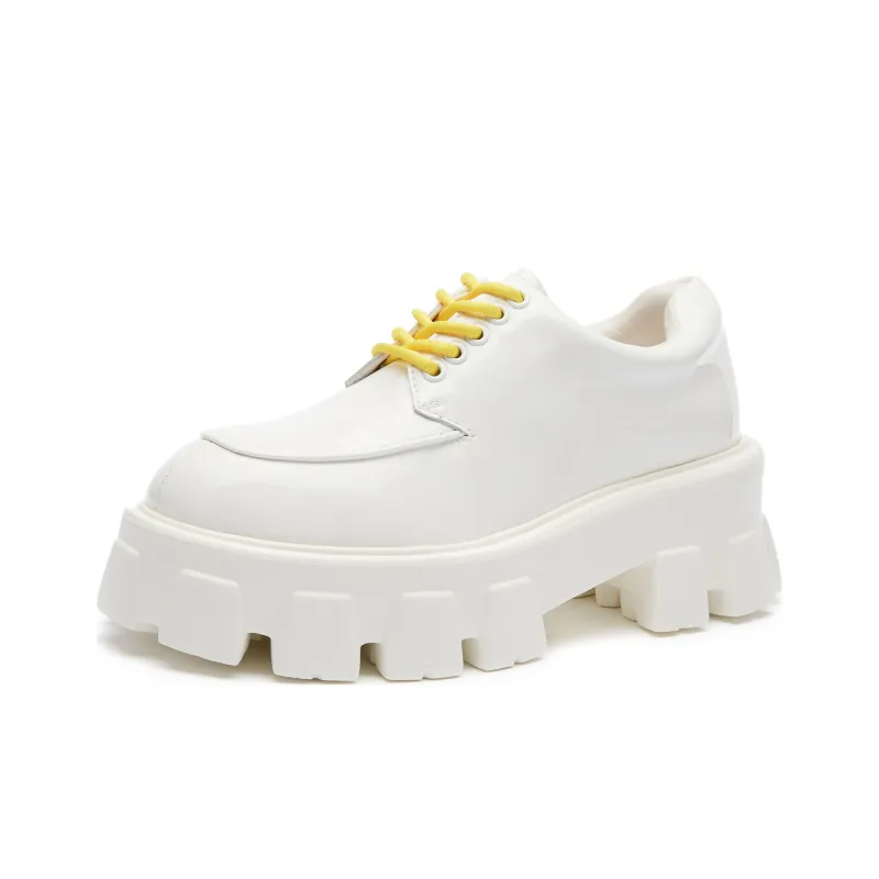 GLIMMED Platform Shoes Women's Bleached White-1