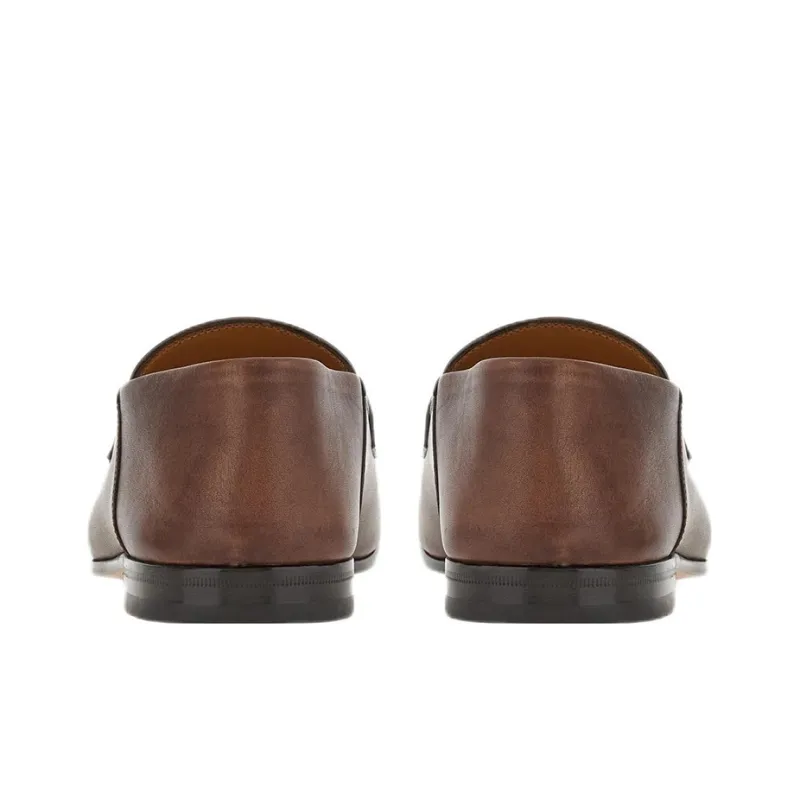 FERRAGAMO GANCINI Loafers Men's Brown-3