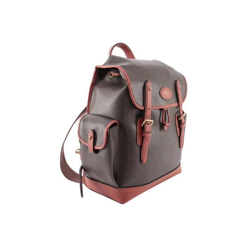 Mulberry Leather Backpack Regular Women's Brown-1