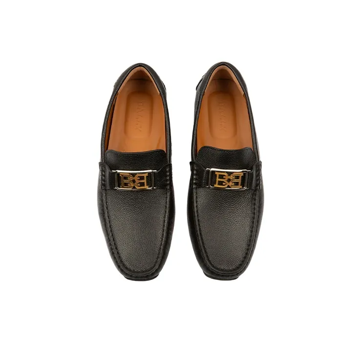 BALLY Palan Casual Single Shoes Men's Black-2