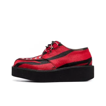 MARNI Low-Top Platform Shoes Women's Red Black