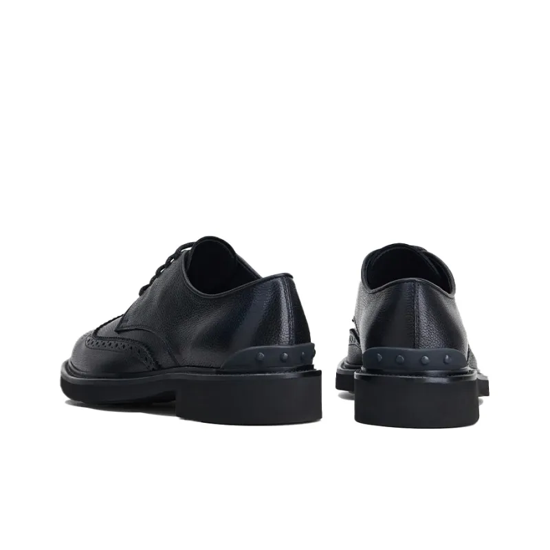 TOD'S Wingtip Leather Lace-up Shoes-3