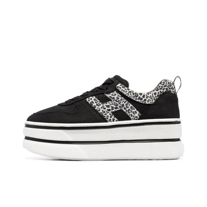HOGAN H449 Low-Top Casual Shoes Women's Black-0
