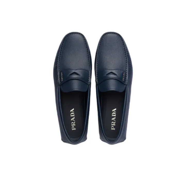 PRADA Logo Lettering Driving Loafers-4