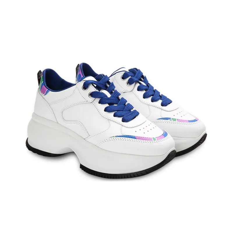 HOGAN Maxi I Active Low Top Platform Shoes Women's White-2