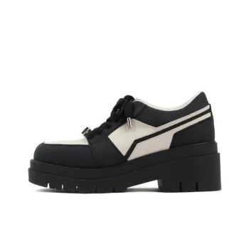 CALVINLUO Platform Shoes Unisex Black White