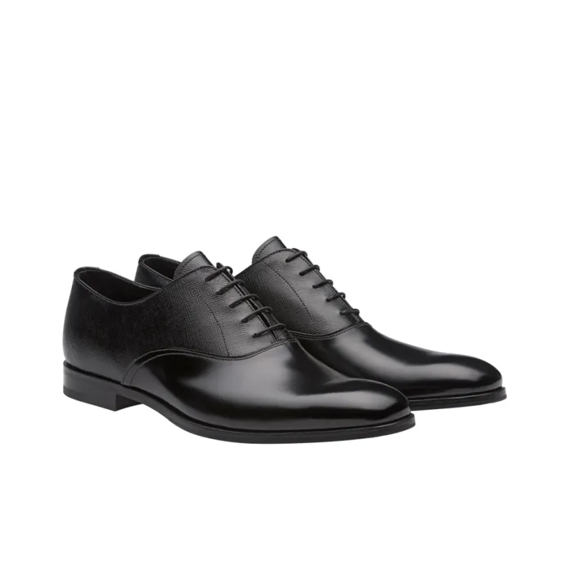 PRADA Dress Shoes Men Low-Top Black-1