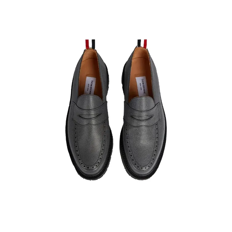 THOM BROWNE· Commando Loafers Men's Dark Gray-3