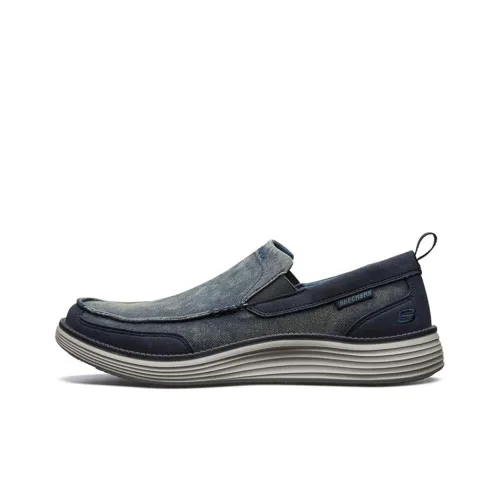 Skechers Status 2.0 Men's Casual Shoes Men Low-Top Blue/Gray