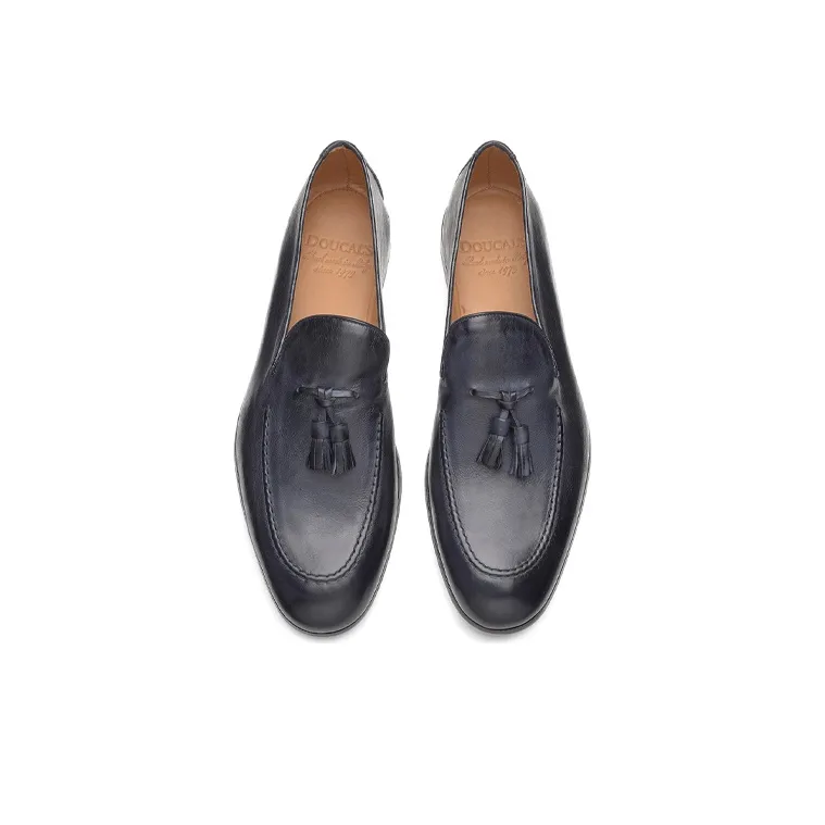 DOUCAL'S Tassel-detail Suede Loafers-3