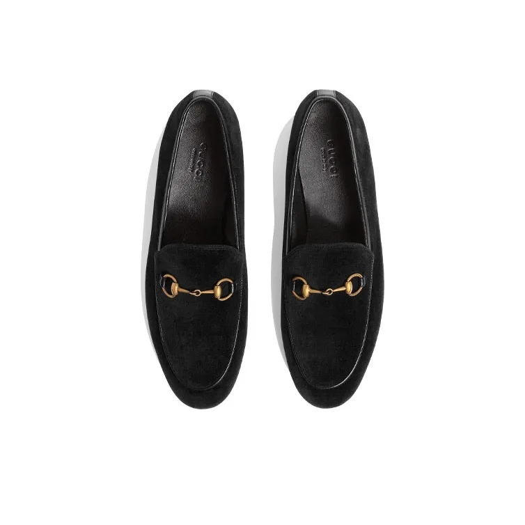 GUCCI Jordaan Casual Single Shoes Women's Black-3