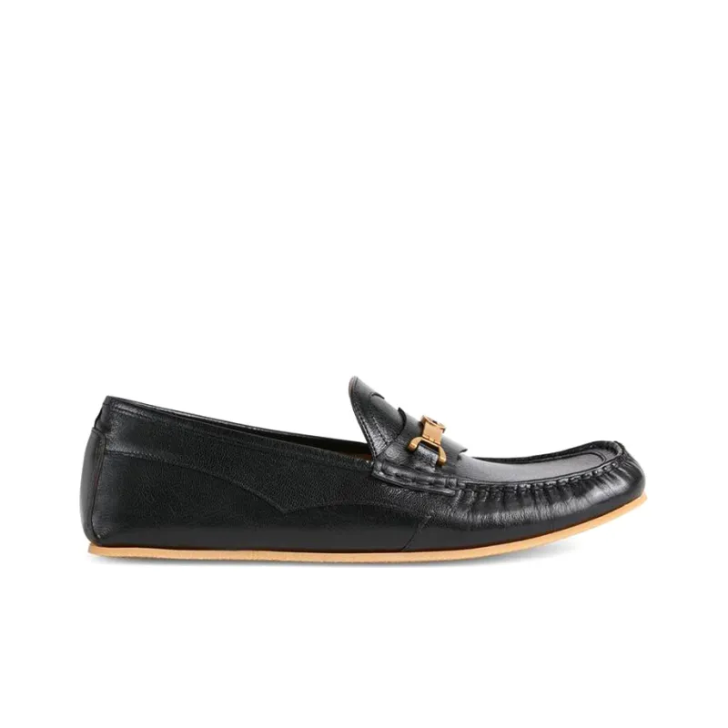 GUCCI Interlocking G Horsebit Loafers Black-1