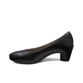 Ecco Chunky Heel Mary Jane Shoes 6.5cm Women's Black