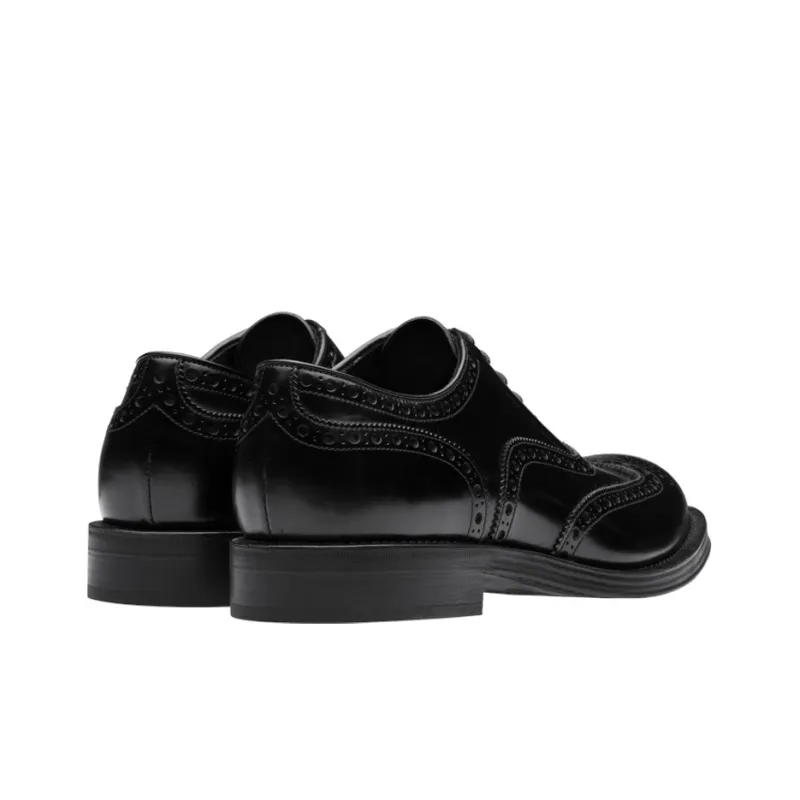 PRADA Dress Shoes Men Low-Top Black-2