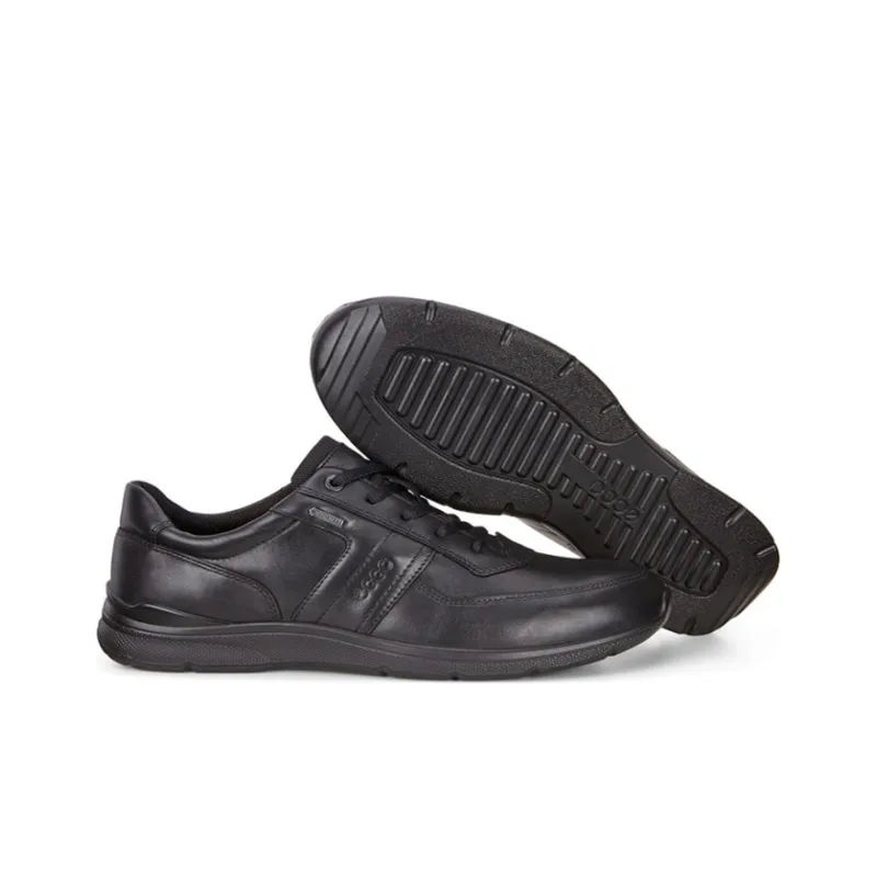 Ecco Irving Logo embossed Leather Sneakers-2
