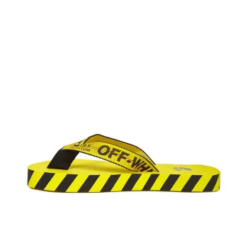 OFF WHITE Industrial Flip Flops Yellow SS21