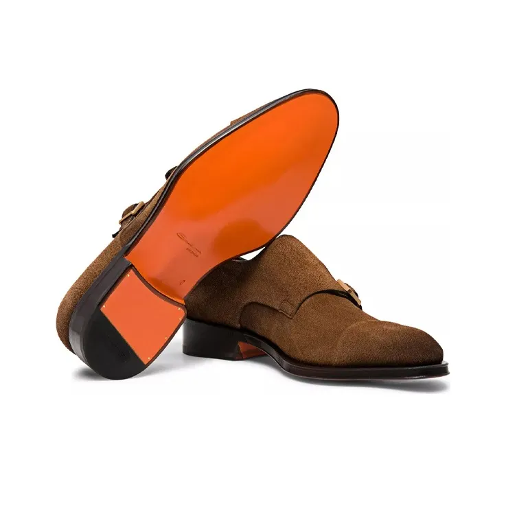 Santoni Double Monk Strap Shoes-3