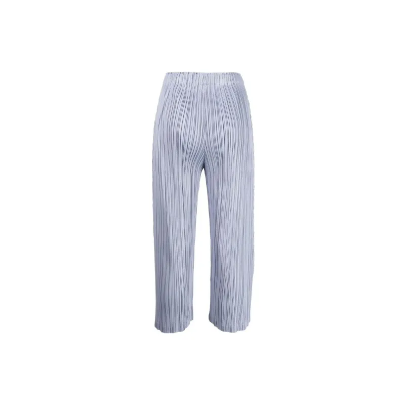 PLEATS PLEASE ISSEY MIYAKE SS23 Knitted Sweatpants Women's Light Purple-1