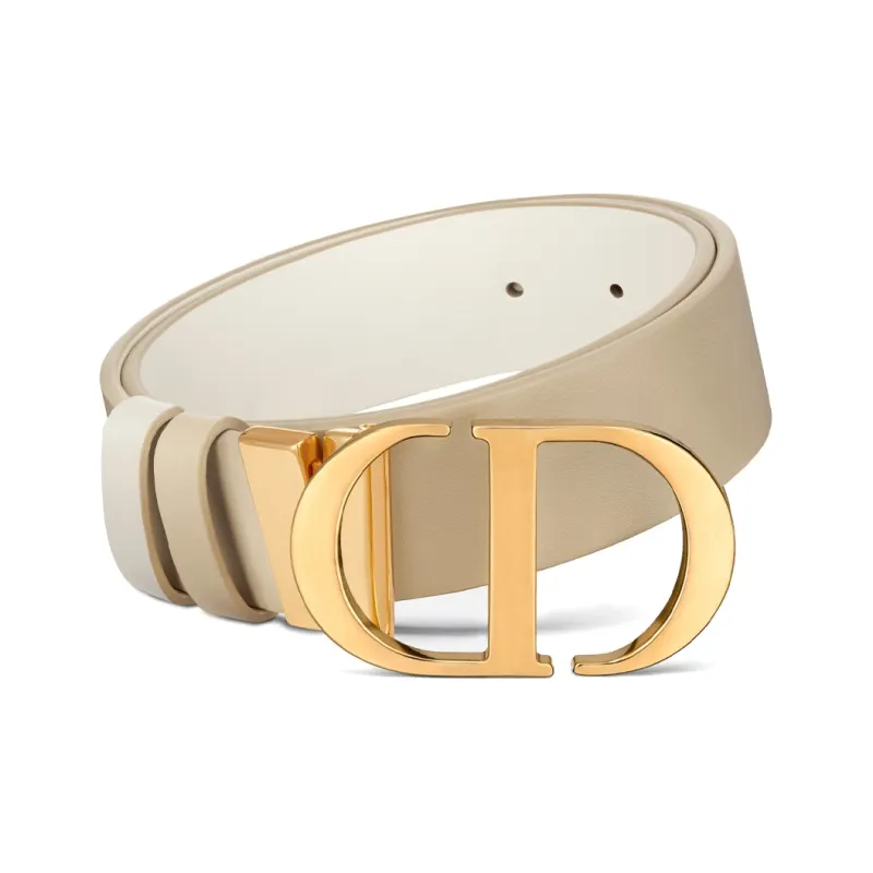 DIOR Cow Leather Belts Women's Width 3.5cm-3