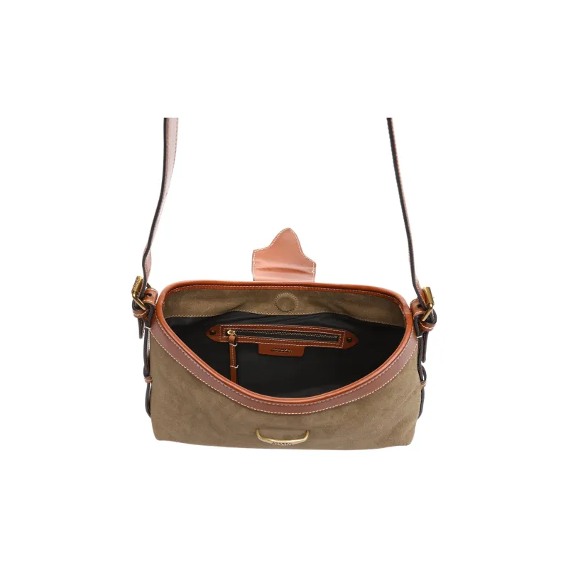 ISABEL MARANT Suede Cow Leather Handbag, Shoulder Bag Women's Brown-2